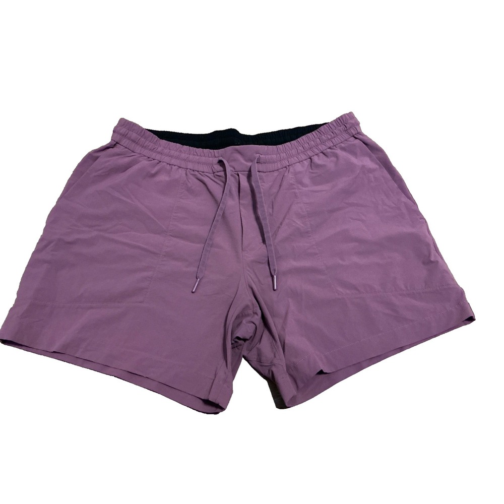 Lululemon Bowline Shorts 6" Men's 2XL Stretch Ripstop Purple Gym Performance Gym